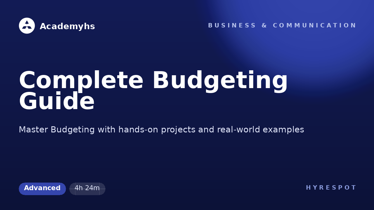 Complete Budgeting Guide