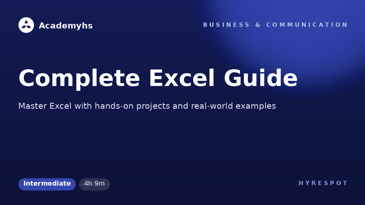 Complete Excel Guide