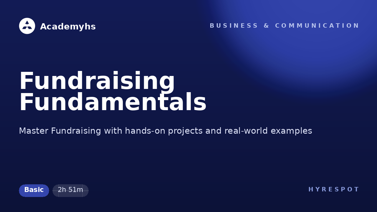 Fundraising Fundamentals