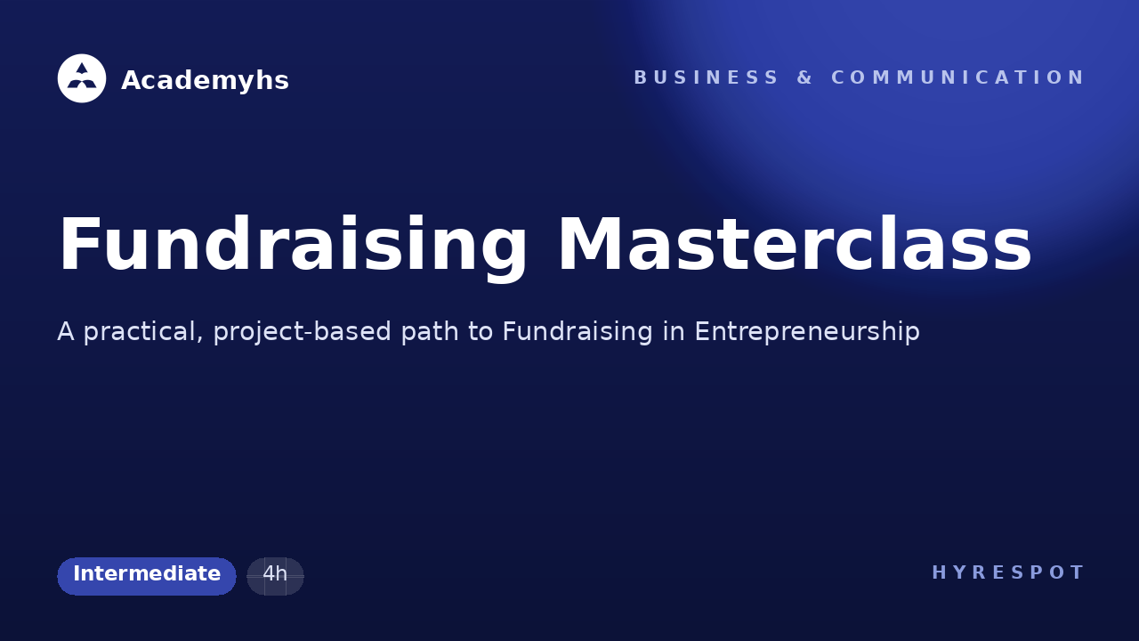 Fundraising Masterclass