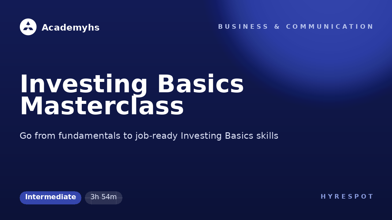 Investing Basics Masterclass