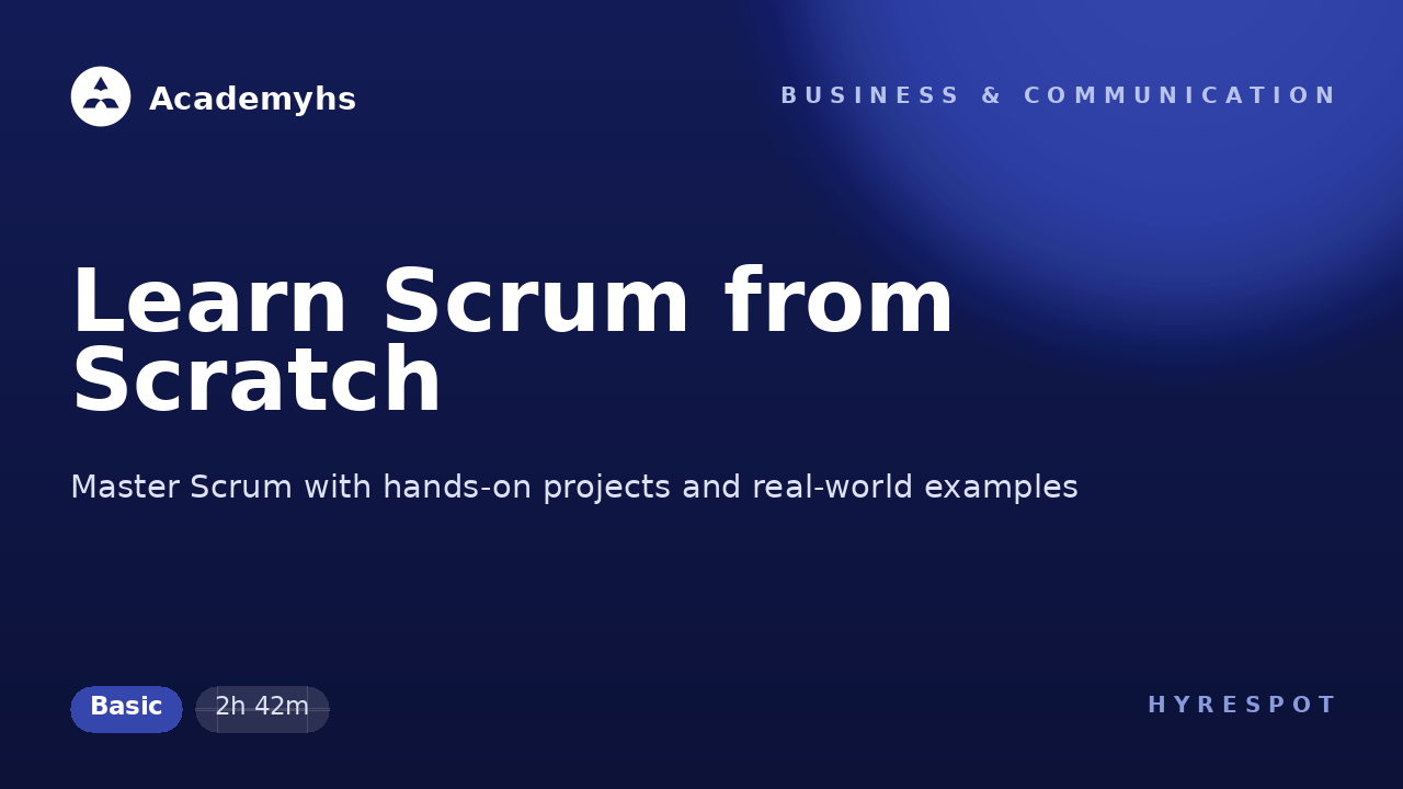 Learn Scrum from Scratch