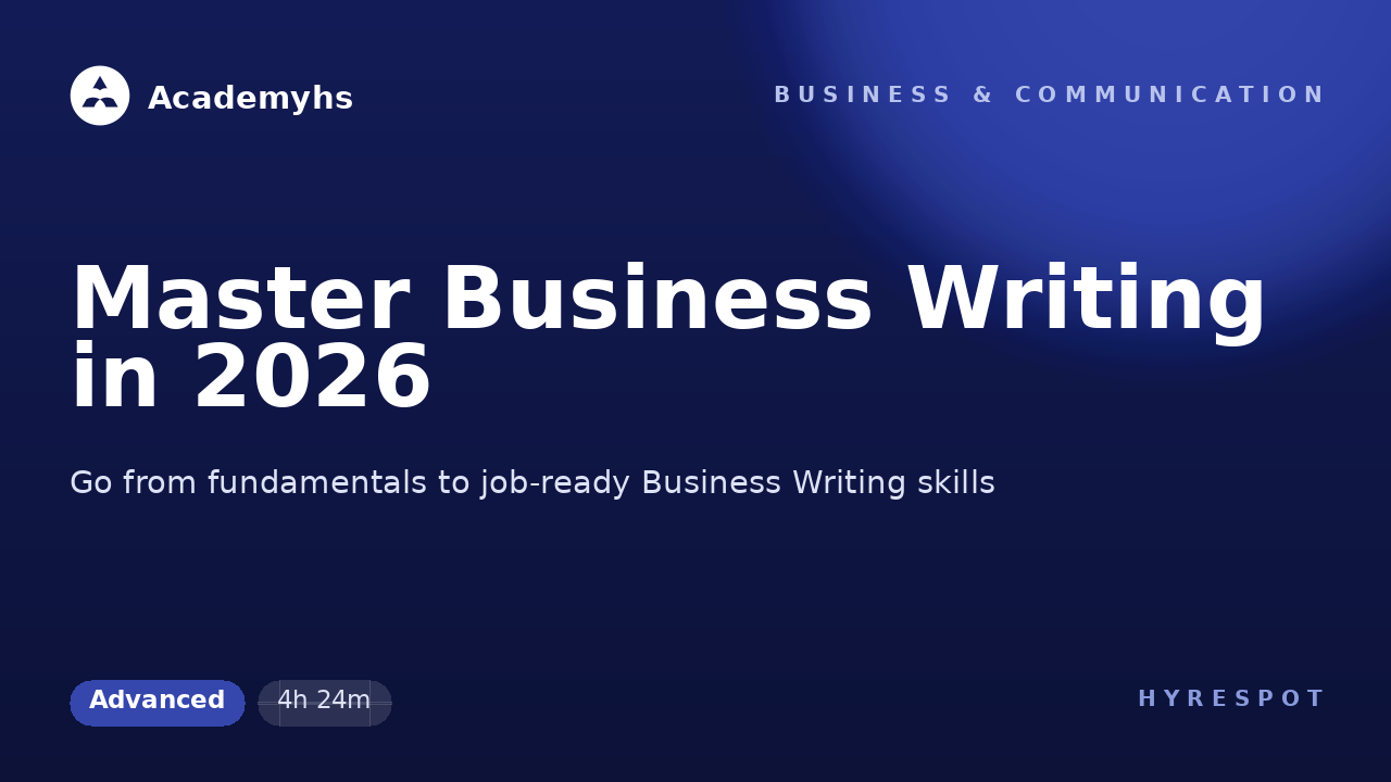 Master Business Writing in 2026