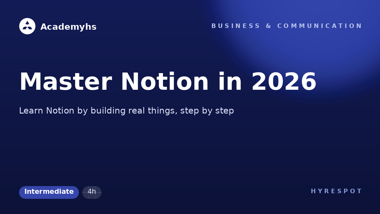 Master Notion in 2026