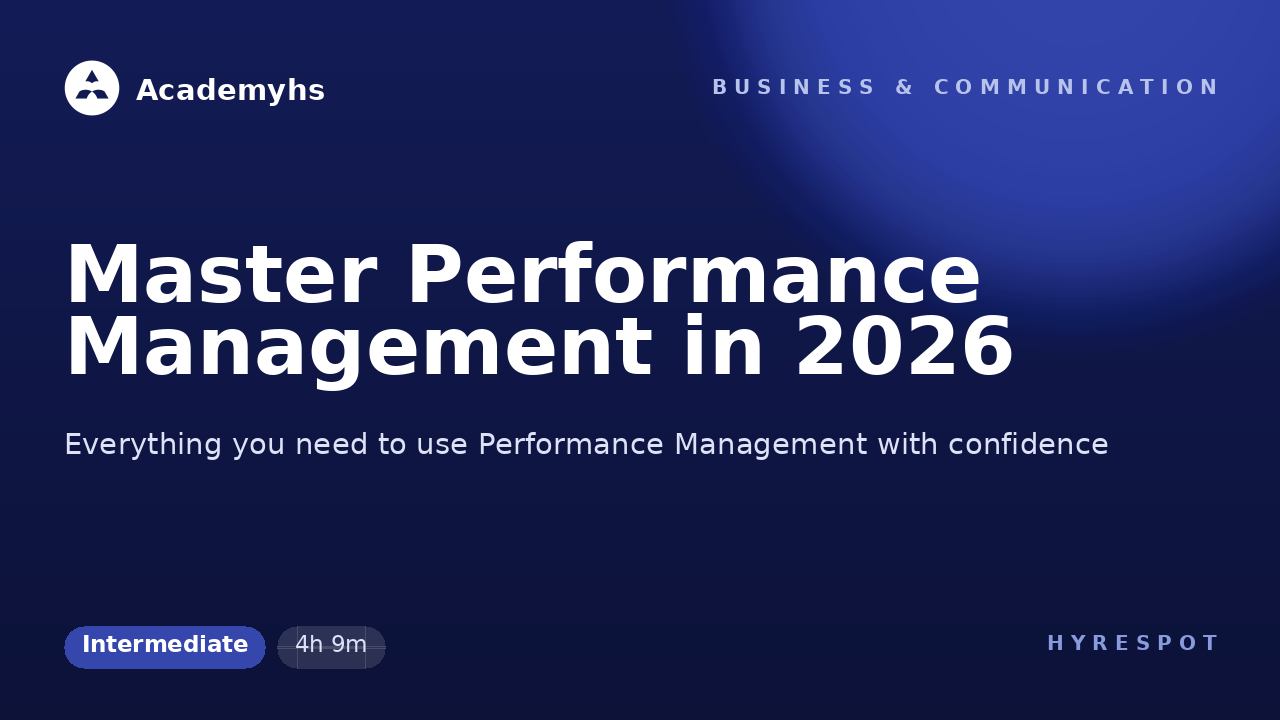 Master Performance Management in 2026