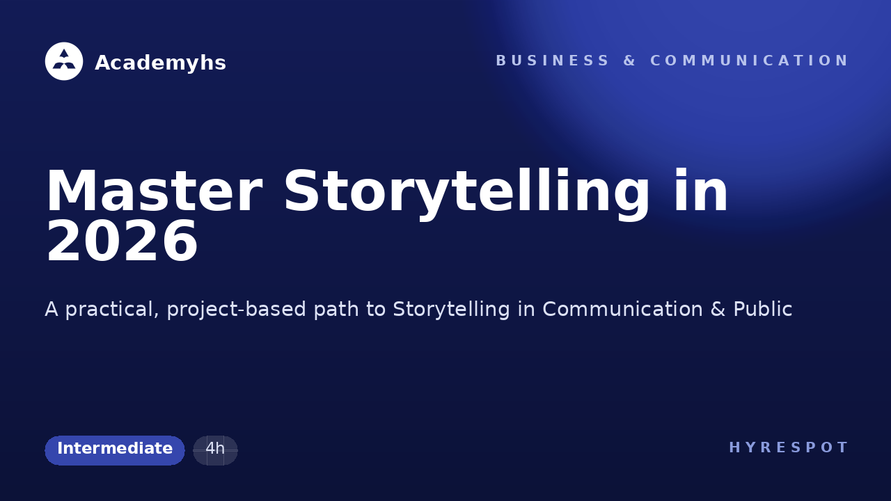Master Storytelling in 2026