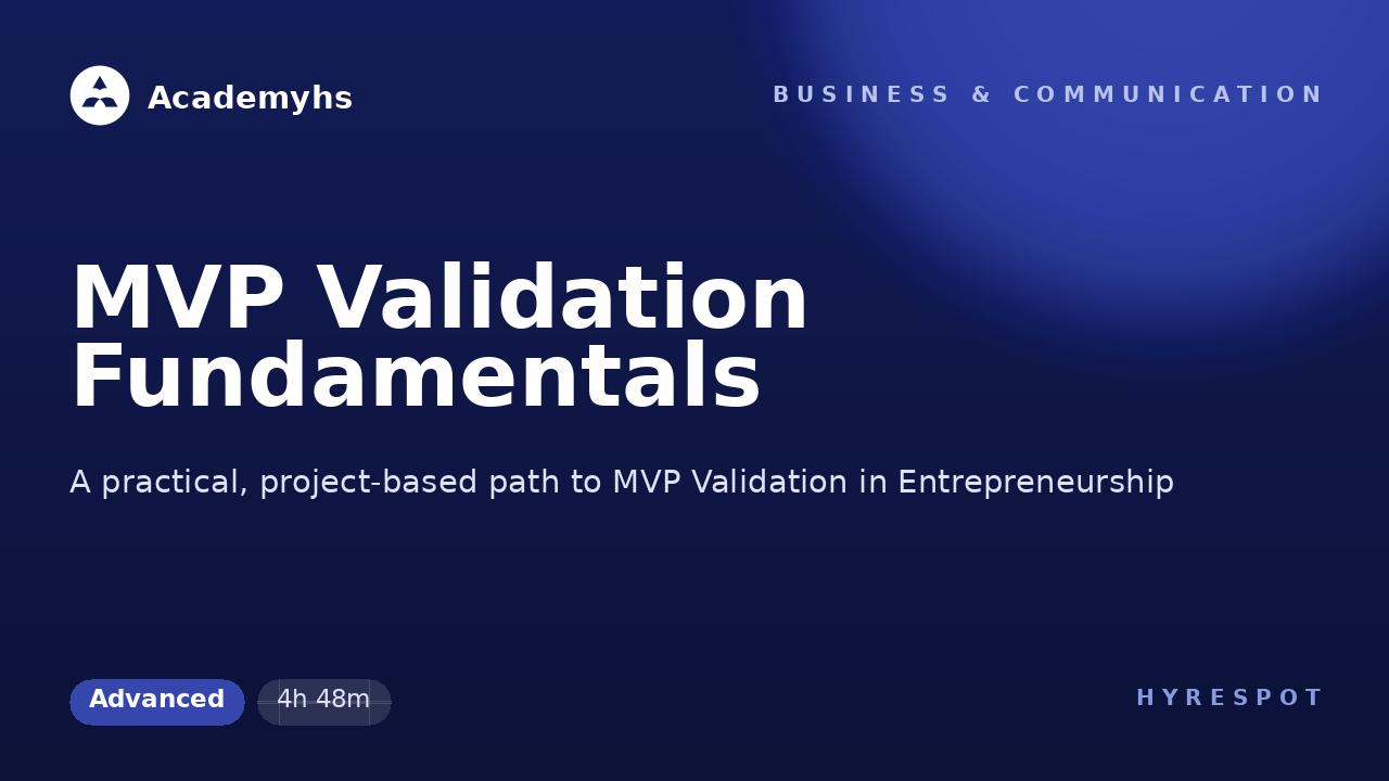 MVP Validation Fundamentals