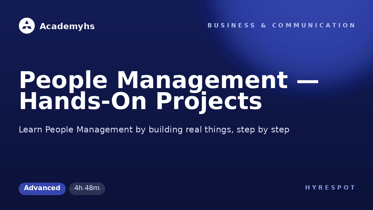 People Management — Hands-On Projects