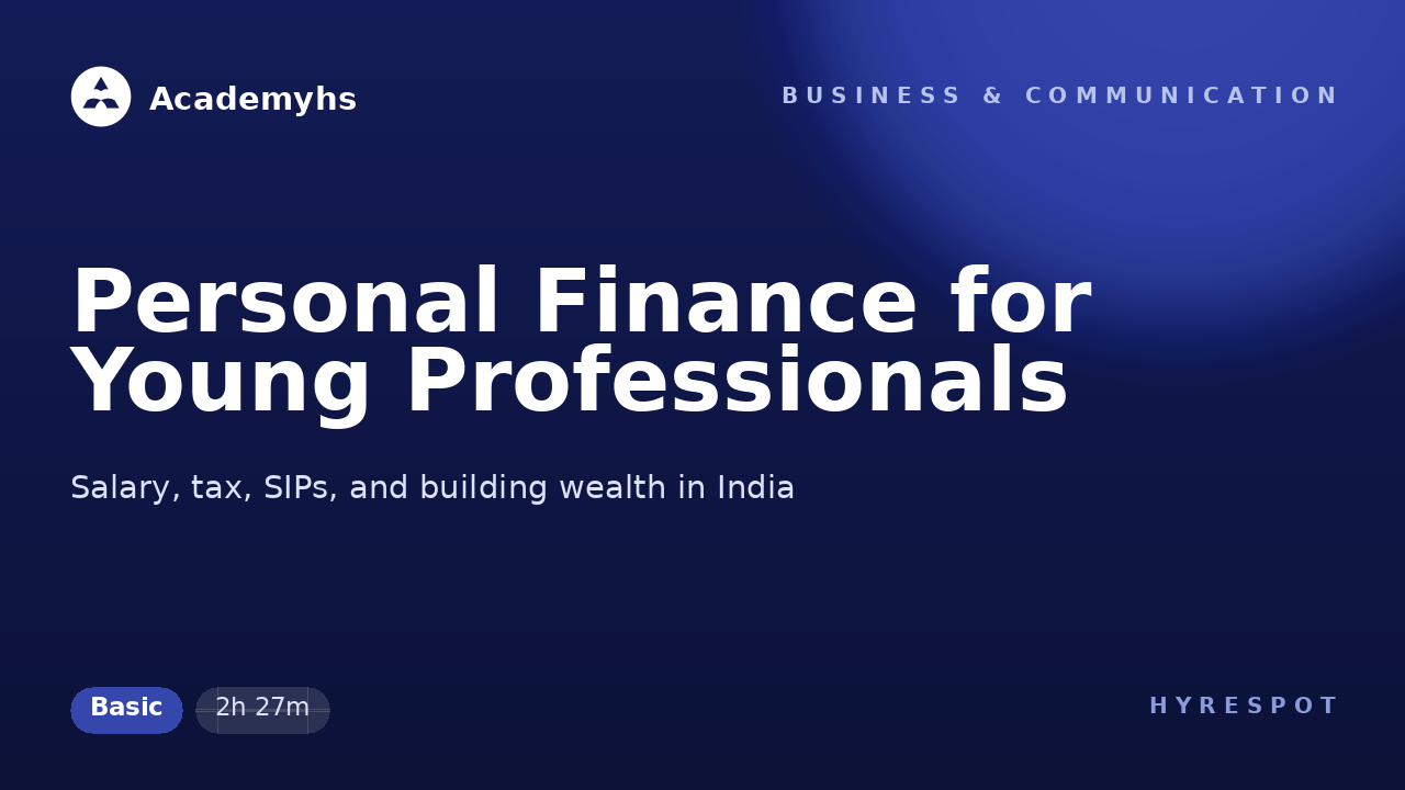 Personal Finance for Young Professionals