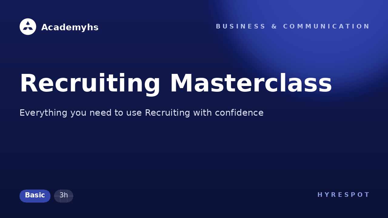 Recruiting Masterclass