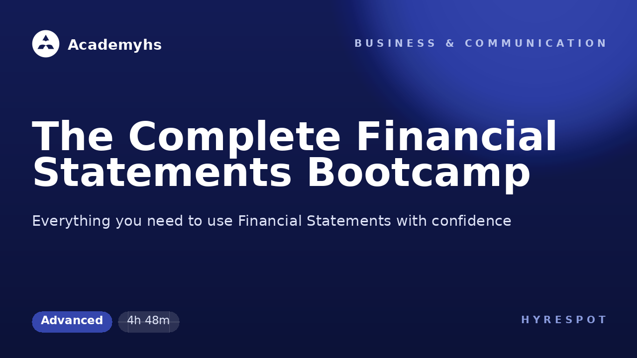 The Complete Financial Statements Bootcamp