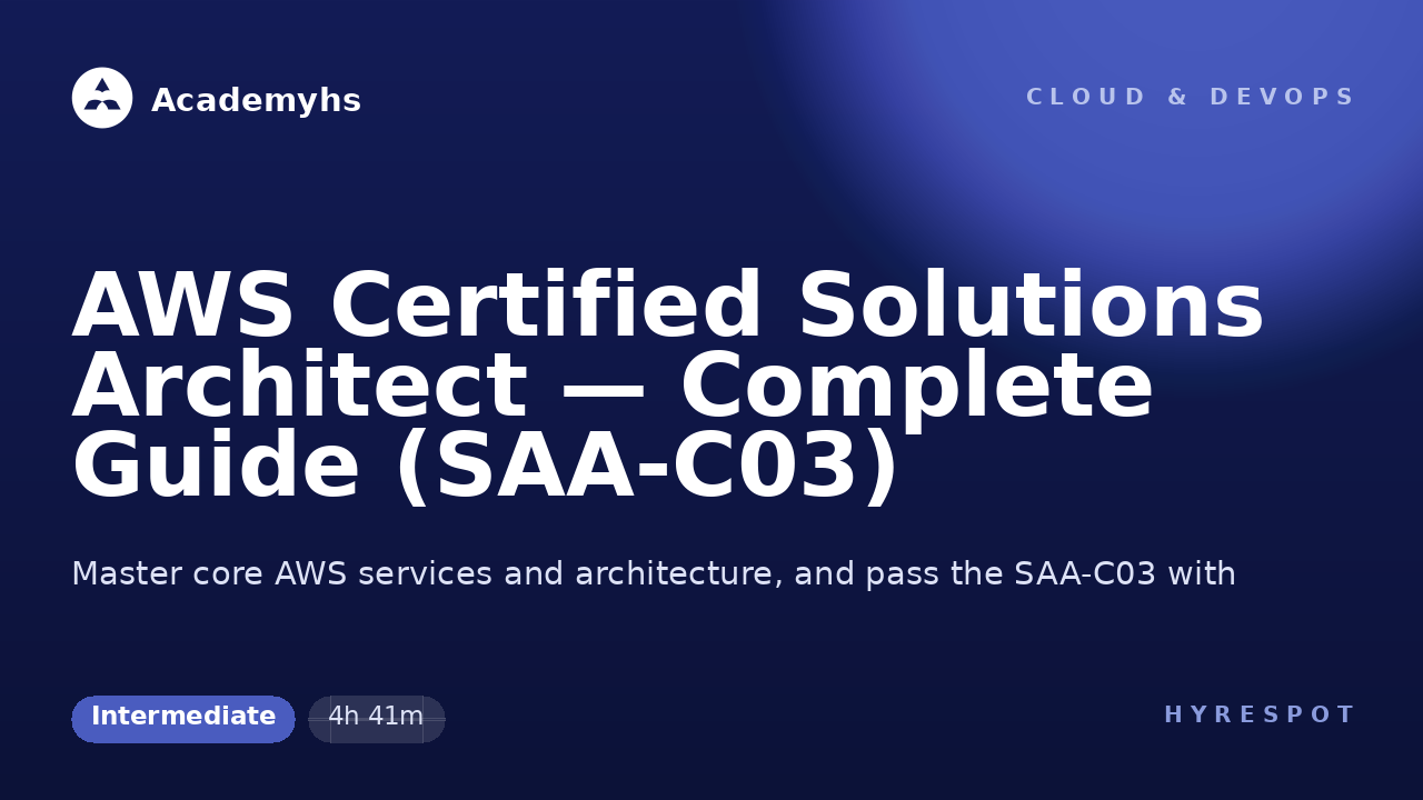 AWS Certified Solutions Architect — Complete Guide (SAA-C03)
