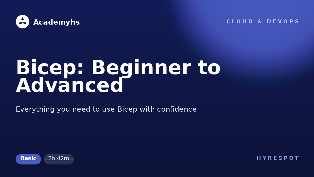 Bicep: Beginner to Advanced