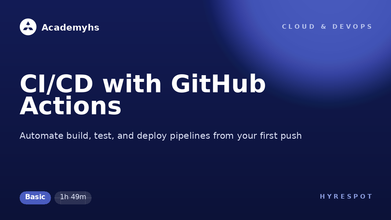 CI/CD with GitHub Actions
