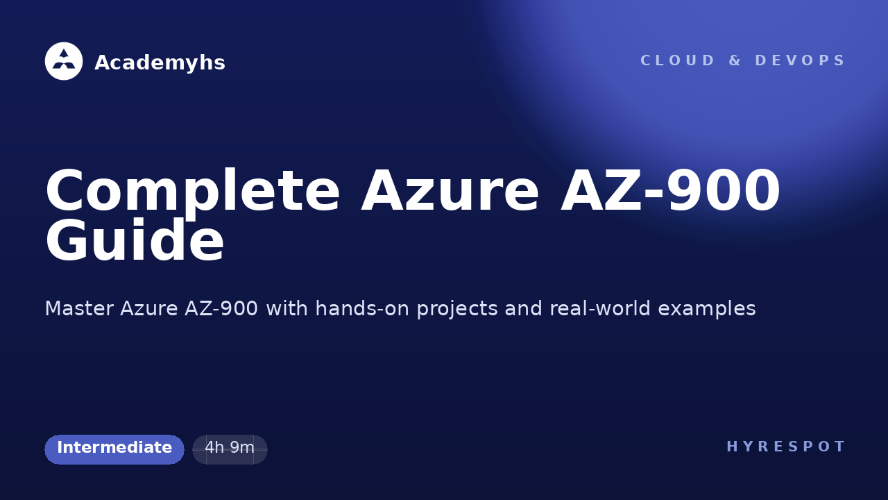Complete Azure AZ-900 Guide