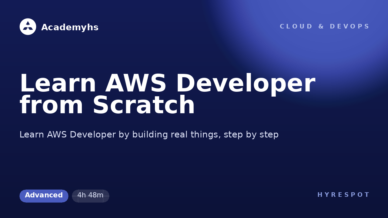 Learn AWS Developer from Scratch