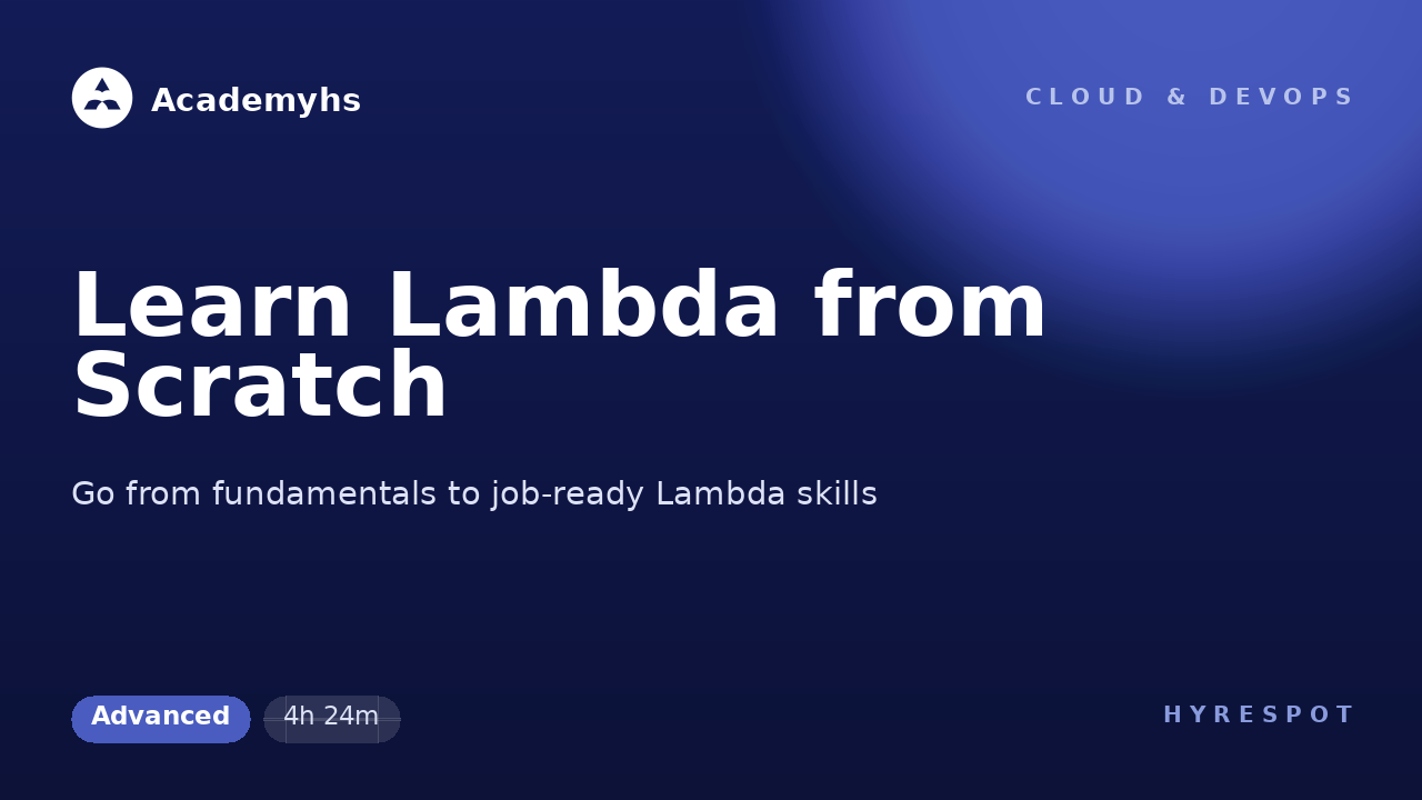 Learn Lambda from Scratch