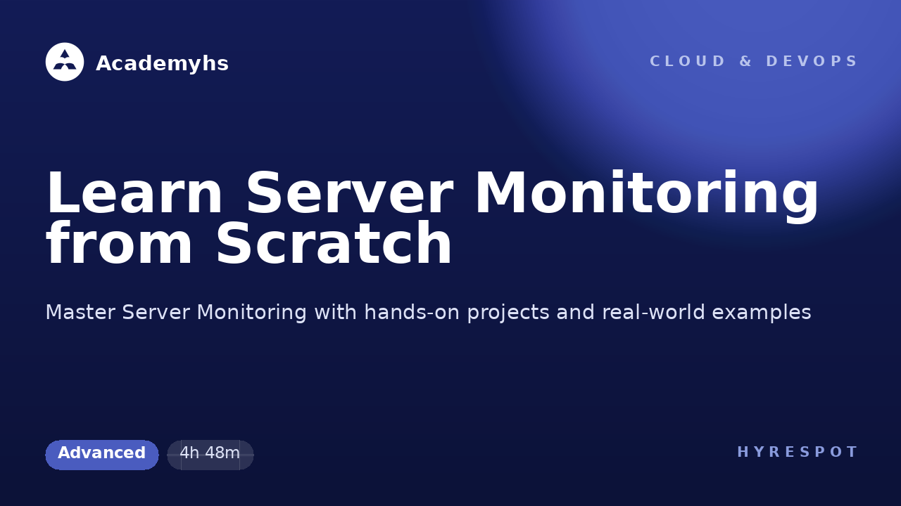 Learn Server Monitoring from Scratch
