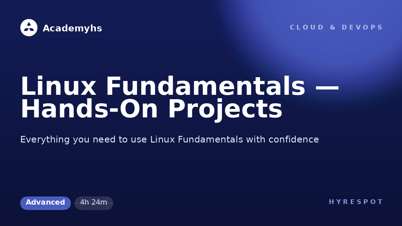 Linux Fundamentals — Hands-On Projects