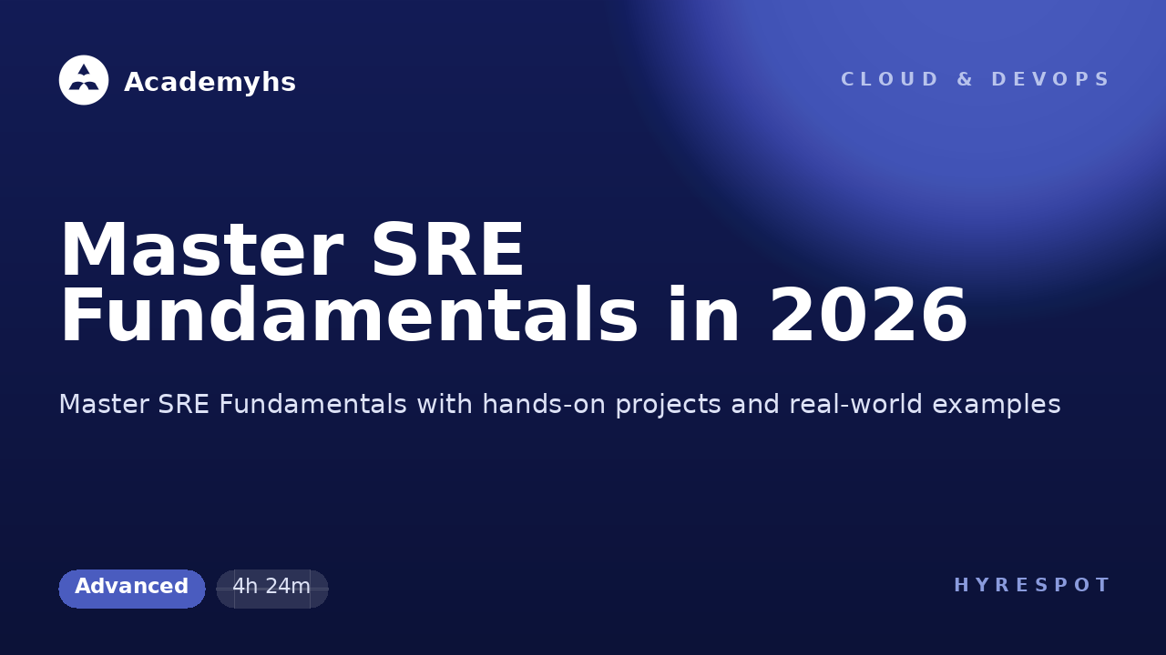 Master SRE Fundamentals in 2026
