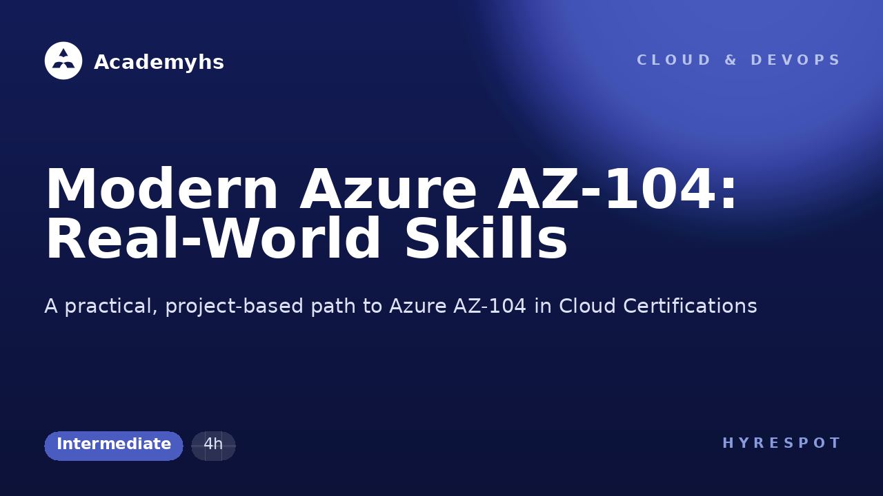 Modern Azure AZ-104: Real-World Skills