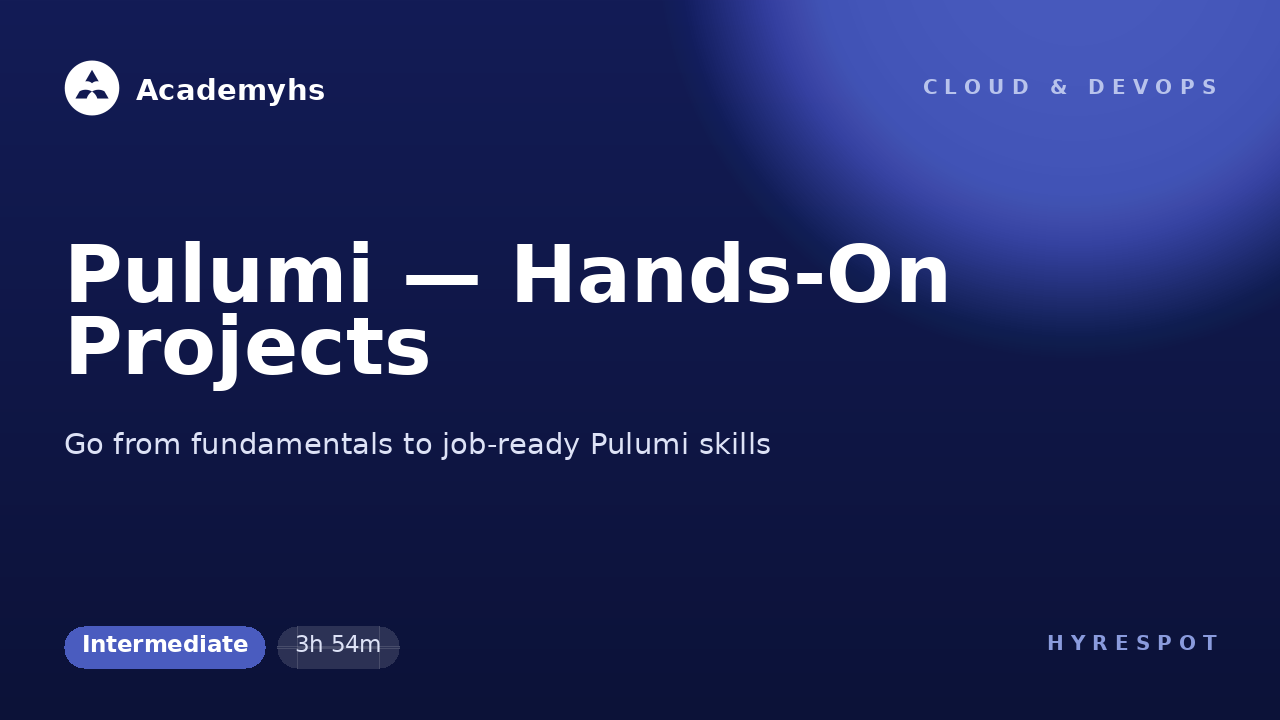 Pulumi — Hands-On Projects