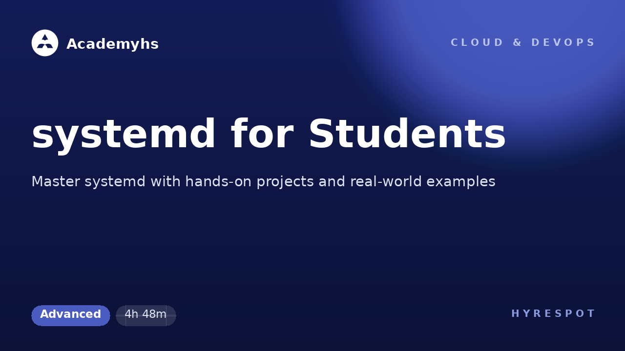 systemd for Students