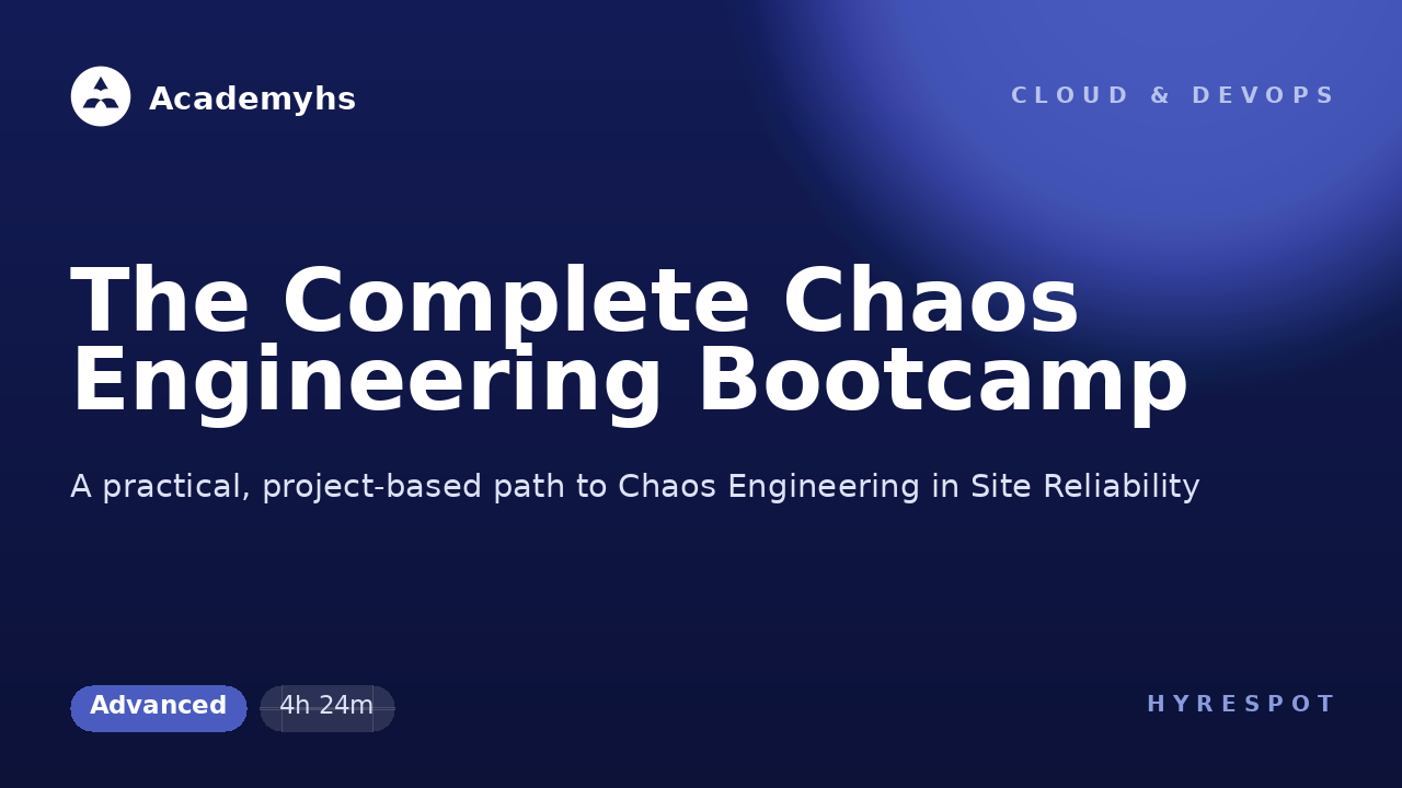 The Complete Chaos Engineering Bootcamp