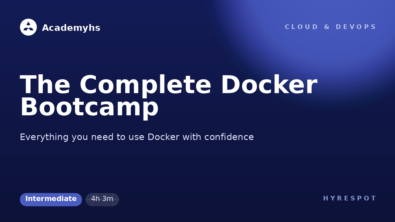 The Complete Docker Bootcamp