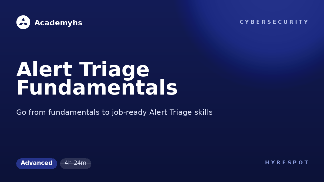 Alert Triage Fundamentals