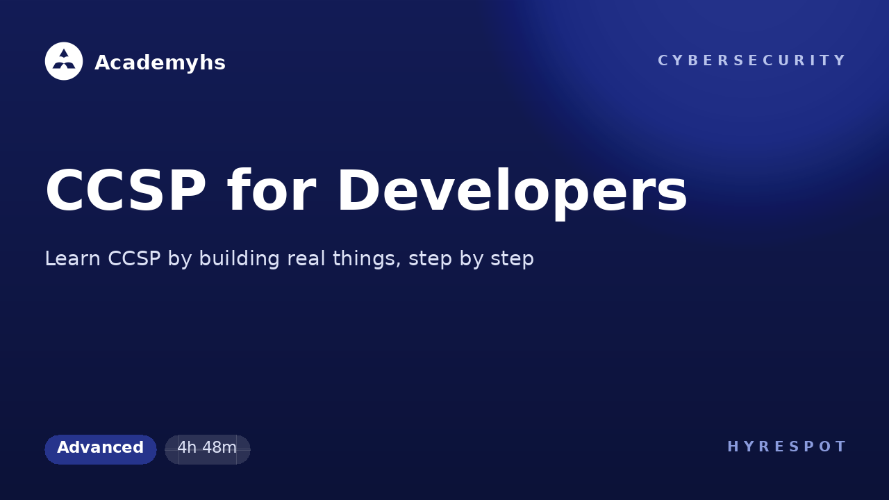 CCSP for Developers