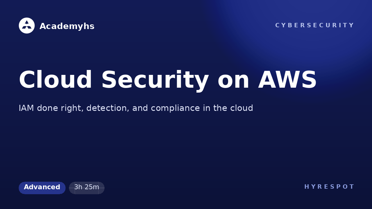 Cloud Security on AWS