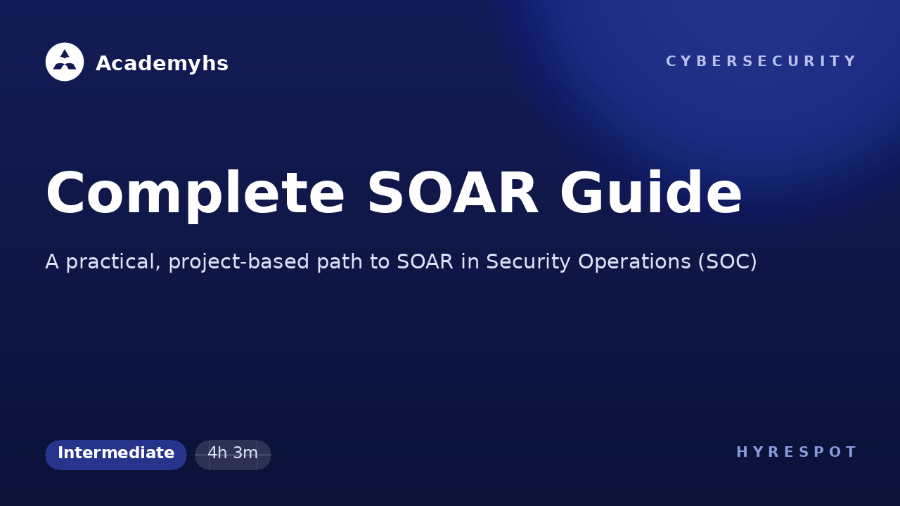 Complete SOAR Guide