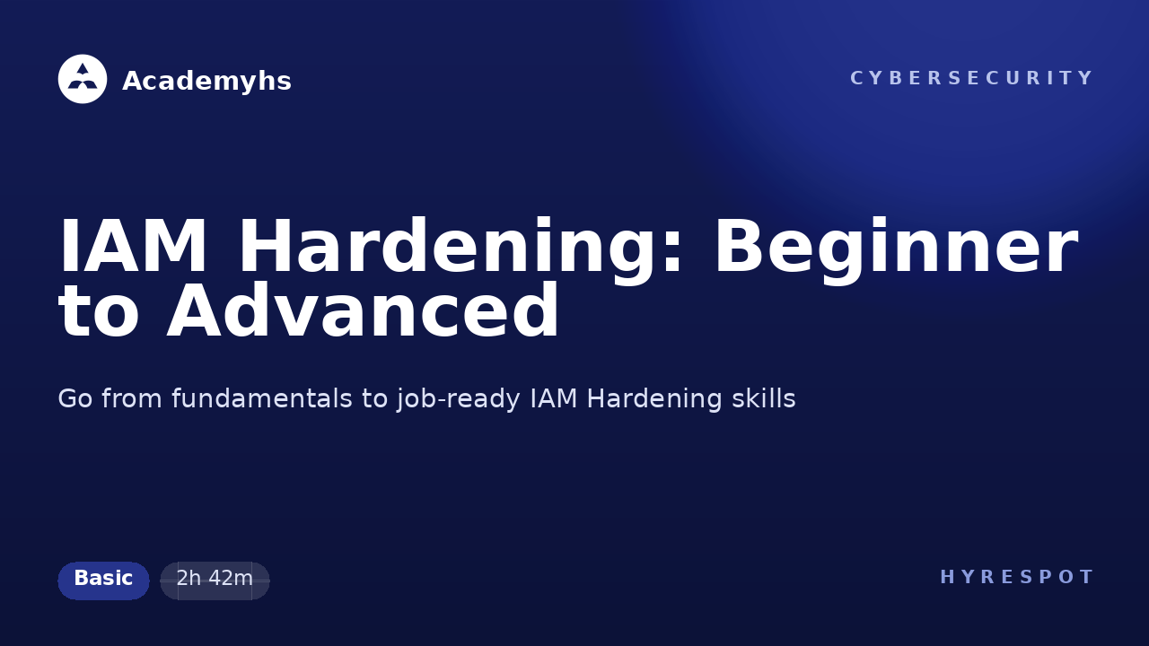 IAM Hardening: Beginner to Advanced