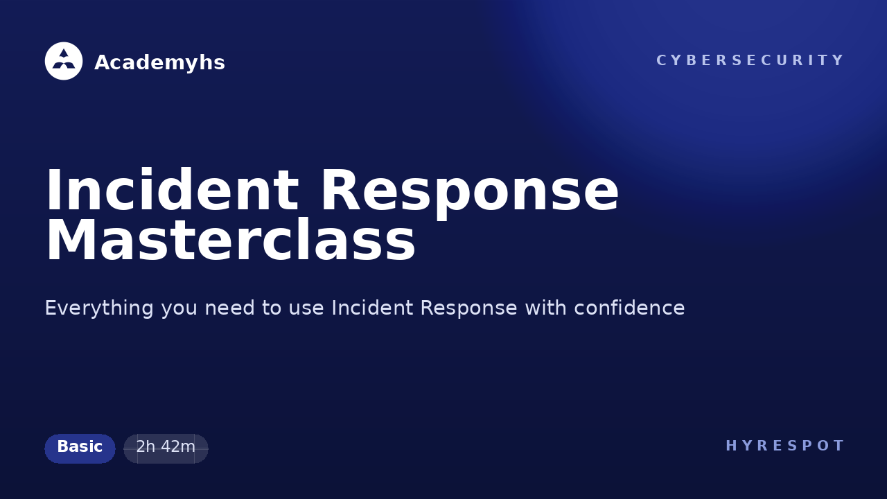 Incident Response Masterclass