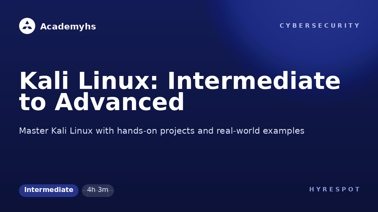 Kali Linux: Intermediate to Advanced