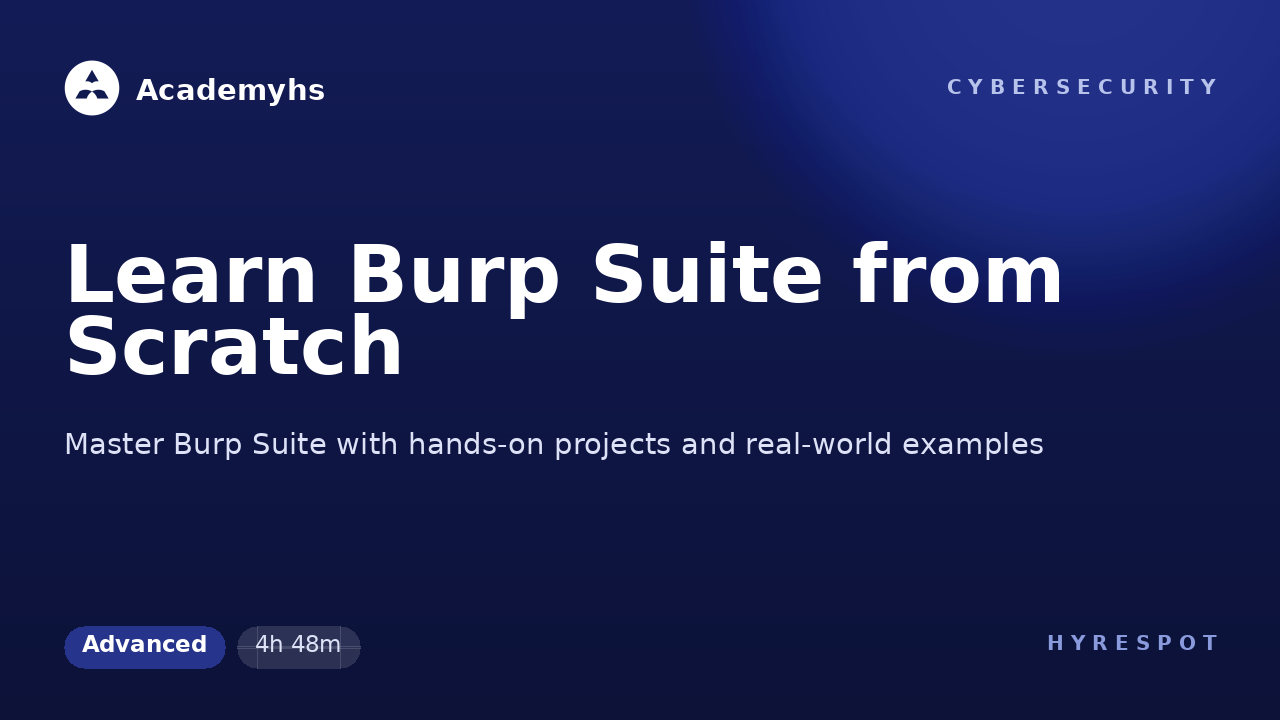 Learn Burp Suite from Scratch