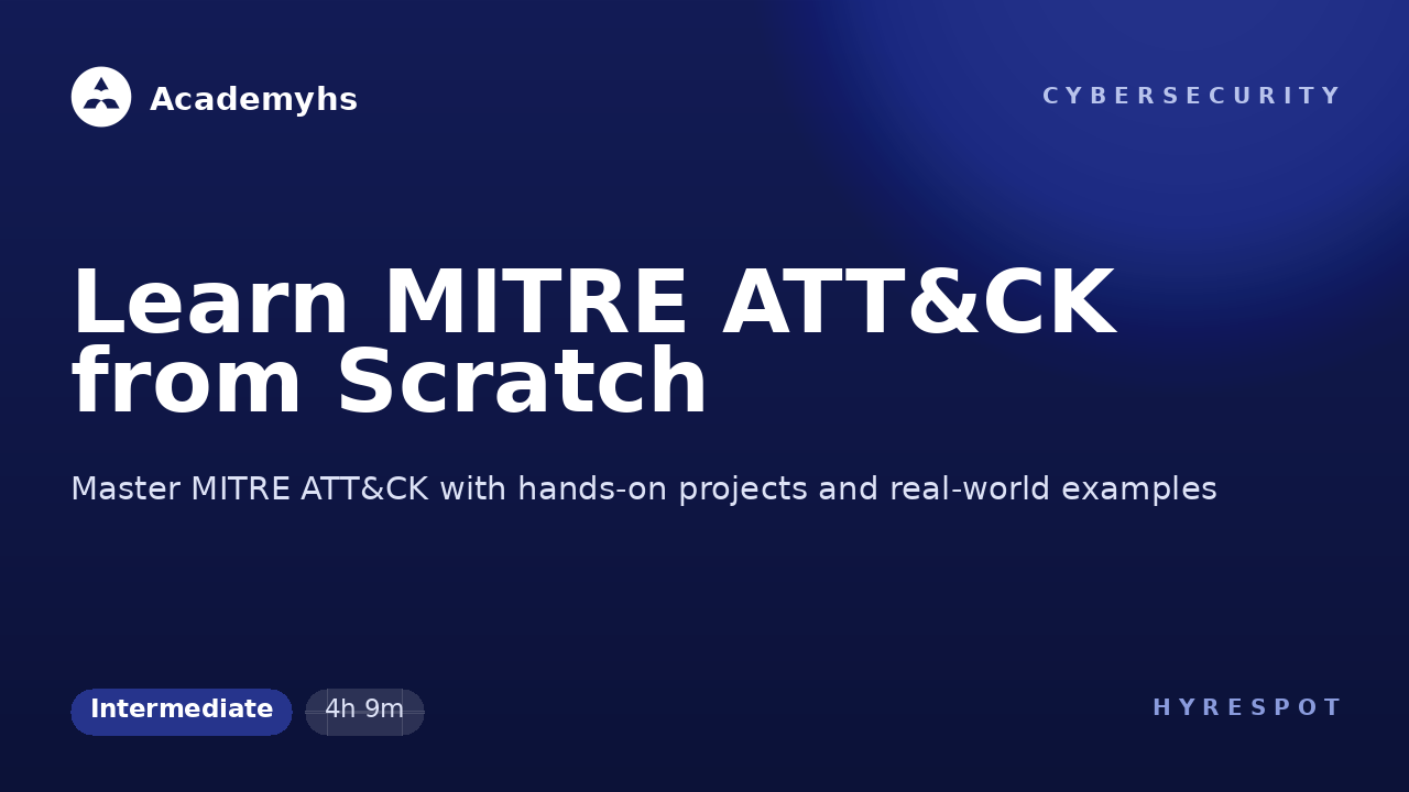 Learn MITRE ATT&CK from Scratch