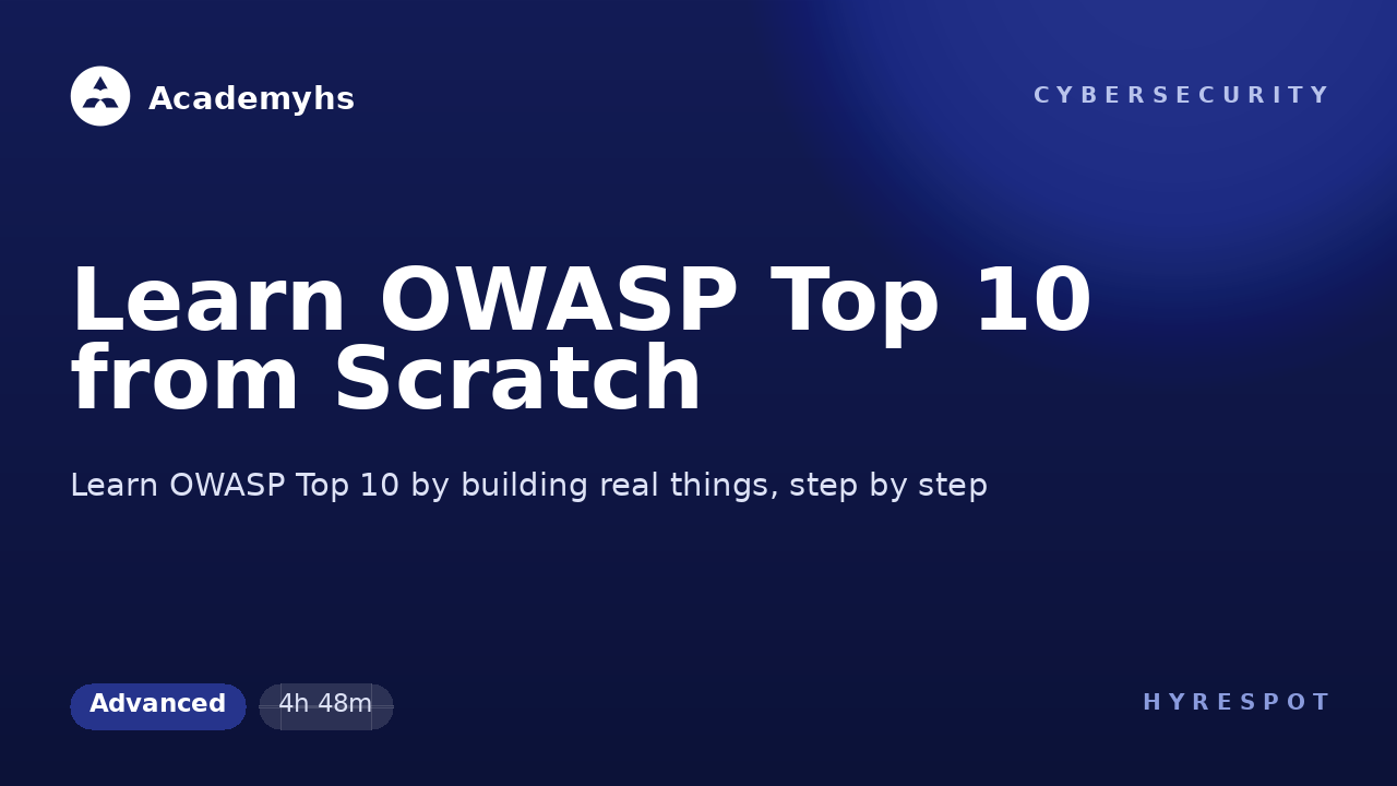 Learn OWASP Top 10 from Scratch