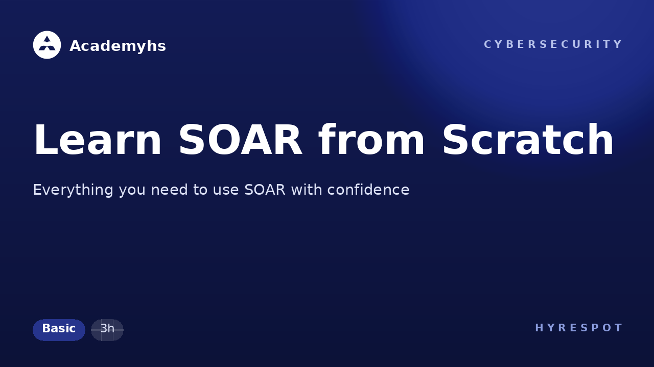 Learn SOAR from Scratch