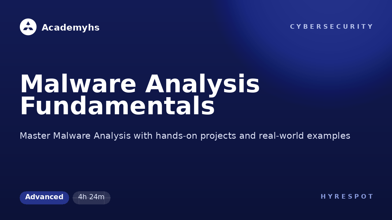 Malware Analysis Fundamentals