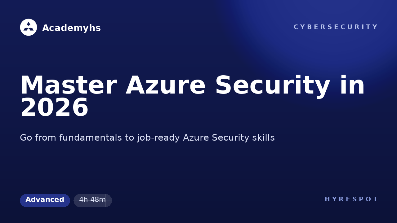 Master Azure Security in 2026