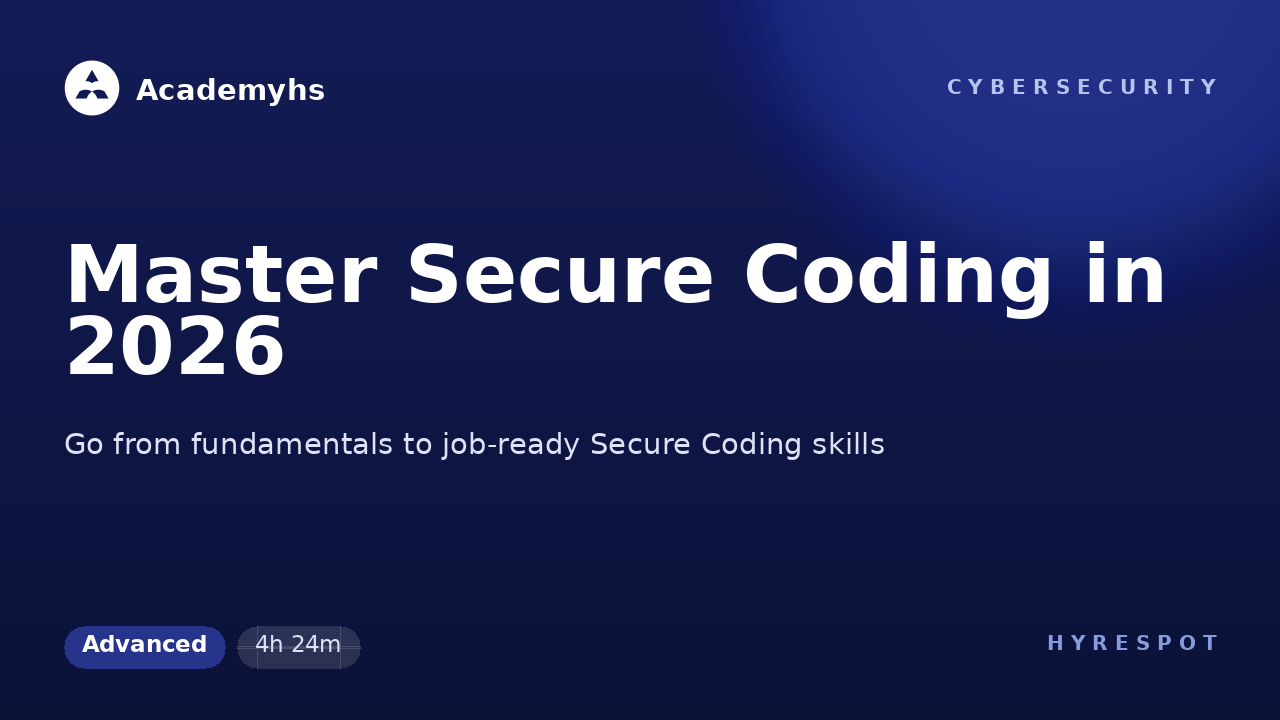 Master Secure Coding in 2026