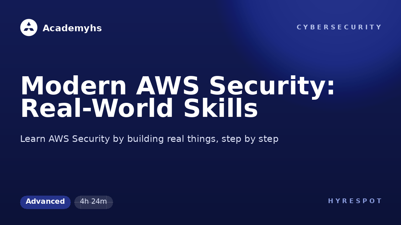 Modern AWS Security: Real-World Skills