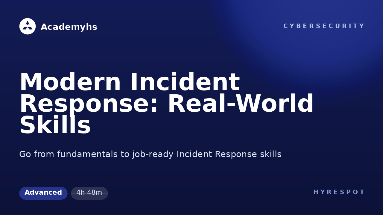 Modern Incident Response: Real-World Skills