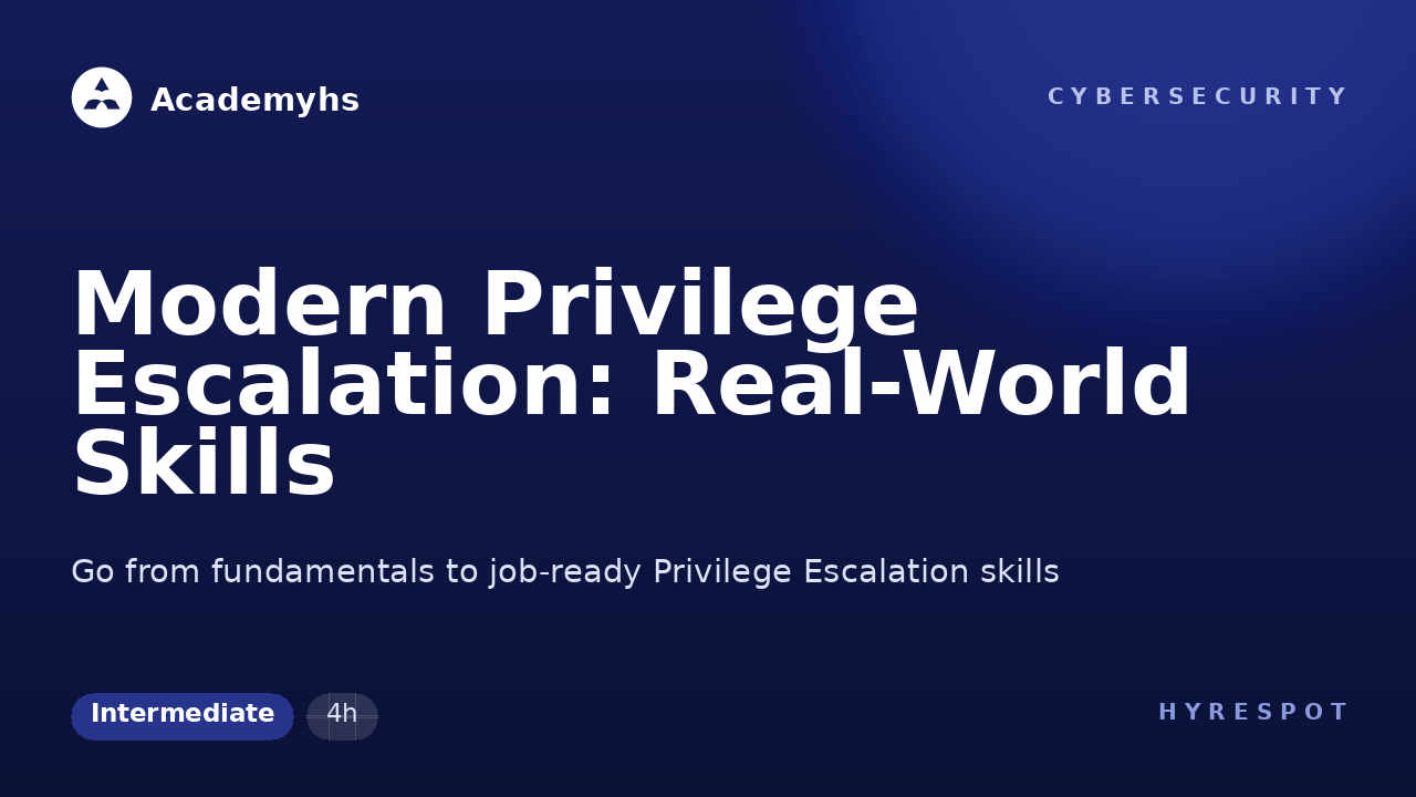Modern Privilege Escalation: Real-World Skills
