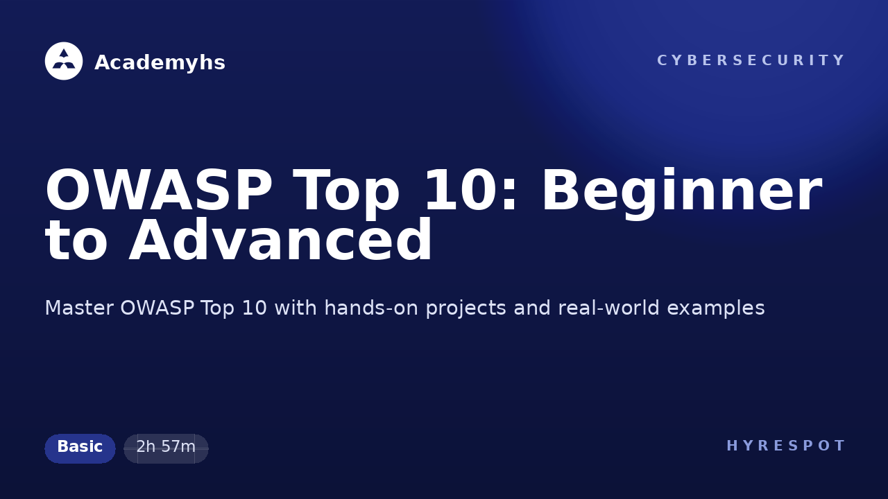 OWASP Top 10: Beginner to Advanced