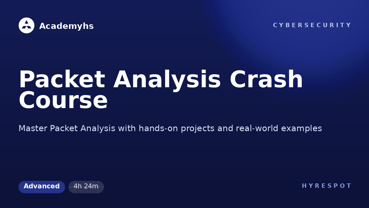 Packet Analysis Crash Course