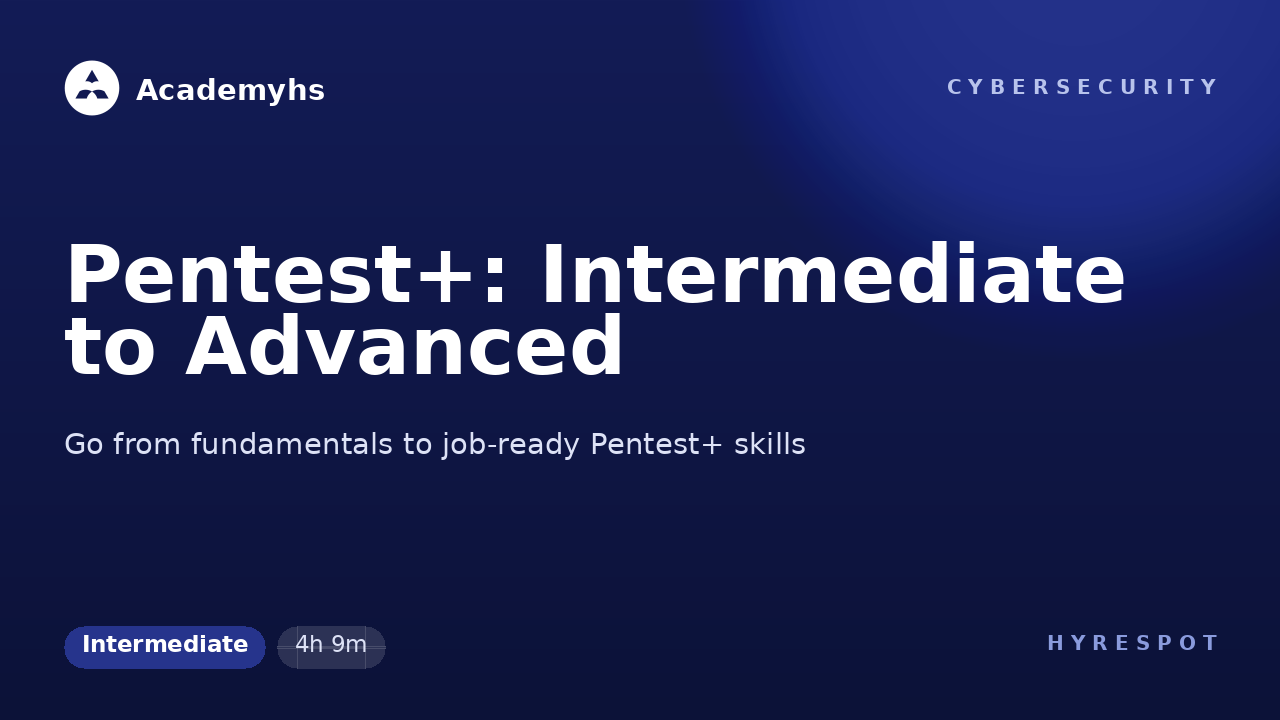 Pentest+: Intermediate to Advanced