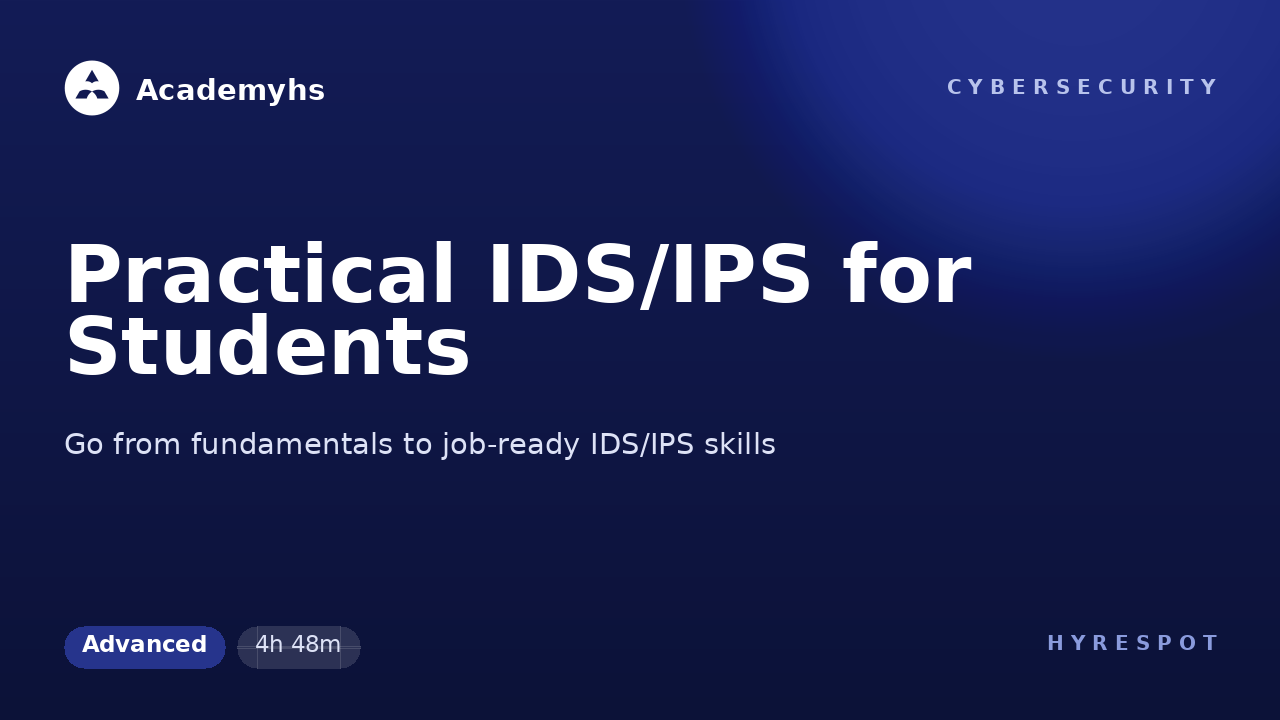 Practical IDS/IPS for Students